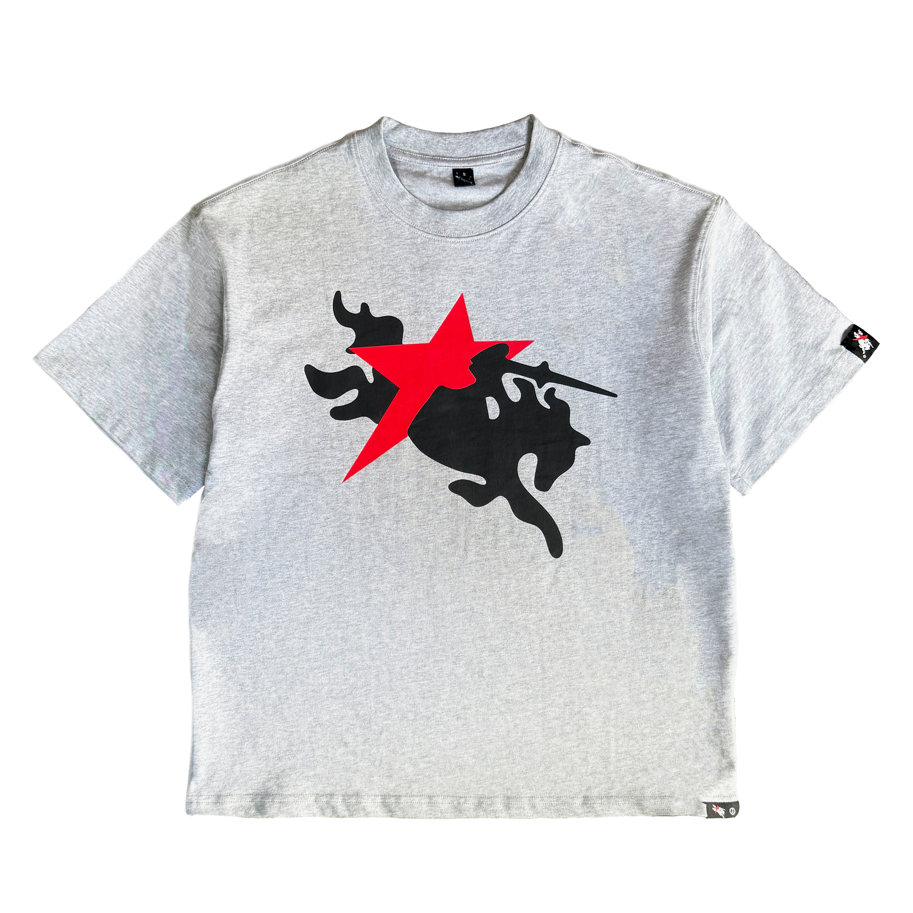 LIGHT GREY LOGO TEE